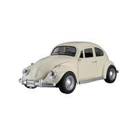 XGFFBAGB 1:18 Per Beetle 1955 Modelli Di Auto Pressofuso In Lega Giocattoli Musica Leggera Pneumatici In Gomma Per Auto Tirare Indietro Veicoli Regali Di Raccolta(White,No box)
