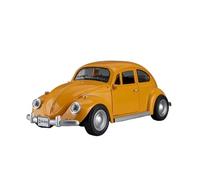 XGFFBAGB 1:18 Per Beetle 1955 Modelli Di Auto Pressofuso In Lega Giocattoli Musica Leggera Pneumatici In Gomma Per Auto Tirare Indietro Veicoli Regali Di Raccolta(Yellow,No box)