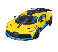 XGFFBAGB 1:18 Per Divo Sportscar Modello In Lega Volante Sterzo Suono E Luce Collezione Di Decorazioni Per Auto Regalo Di Giocattoli(Yellow,No box)