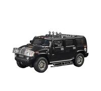 XGFFBAGB 1:18 Per H2 Highway 61 SUV In Lega Pressofusa In Metallo Giocattolo Fuoristrada Modello Di Auto Regalo(Black,With box)