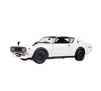 XGFFBAGB 1:18 Per Skyline 2000GT-R Aprire Tutte Le Porte Bianco In Lega Modello Di Auto Display Statico Modello Di Auto(With box)