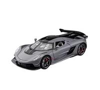 XGFFBAGB 1:22 Per Jesko Sports Car Model Toys Pressofuso In Metallo Musica Leggera Tirare Indietro Modelli Collezione Regalo Di Veicoli Da Corsa(Gray A,With box)