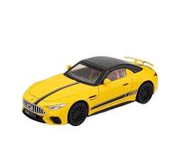 XGFFBAGB 1:22 Per SL63 Modello In Lega Di Auto Sportiva Pressofuso In Metallo Da Collezione Giocattolo(Yellow,With box)