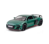 XGFFBAGB 1:24 Diecast Sport Car Per Audis R8 V10 Plus Modello In Metallo Con La Luce E Il Suono Del Veicolo Giocattolo In Lega Collezione Per I Regali(Green)