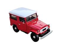 XGFFBAGB 1:24 Per FJ40 Modello Di Auto In Lega Fonde Sotto Pressione Giocattolo In Metallo Veicoli Fuoristrada Regalo Di Raccolta(Red,With box)