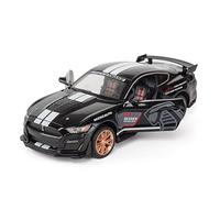 XGFFBAGB 1:24 Per GT500 Modello Di Auto In Lega Auto Giocattolo Pull Back 4 Porte Aperte Regali(Black,With box)