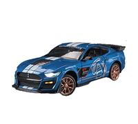 XGFFBAGB 1:24 Per GT500 Modello Di Auto In Lega Auto Giocattolo Pull Back 4 Porte Aperte Regali(Blue,No box)