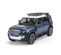 XGFFBAGB 1:24 Per Il Difensore SUV Auto Auto Modello Diecast Metal Vehicles Off-Road Vehicles Model Sound And Light Regalo(Blue,With box)