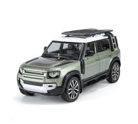 XGFFBAGB 1:24 Per Il Difensore SUV Auto Auto Modello Diecast Metal Vehicles Off-Road Vehicles Model Sound And Light Regalo(Green,No box)
