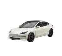 XGFFBAGB 1:24 Per Il Modello 3 In Lega Pressofusa Modello Di Auto Suono E Luce Giocattolo Da Collezione Regalo(White,No box)