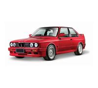 XGFFBAGB 1:24 Per M3 (E30) 1988 Statico Die Cast Veicoli Da Collezione Modello Di Auto Giocattoli(Red,With box)