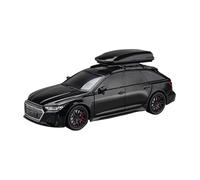 XGFFBAGB 1:24 Per Rs6 Auto Model Toy Travel Edition Edition Metal Diecast Vehicl 6 Porte Aprite Gift Light Sound(Black,No box)