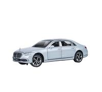 XGFFBAGB 1:24 Per S400 Pressofuso In Lega Modello Di Auto In Metallo Suono E Luce Giocattolo Regalo(Silver,With box)
