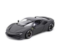 XGFFBAGB 1:24 Per SF90 Stradale Auto Sportiva Veicoli Statici Pressofusi Modello Da Collezione(Black,No box)