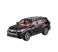 XGFFBAGB 1:24 Per SUV Highlander Pressofusi In Lega E Veicoli Fuoristrada Giocattolo In Metallo Modello Di Auto Regalo(Black,No box)