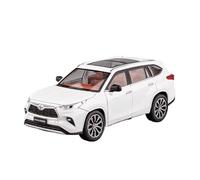 XGFFBAGB 1:24 Per SUV Highlander Pressofusi In Lega E Veicoli Fuoristrada Giocattolo In Metallo Modello Di Auto Regalo(White,No box)
