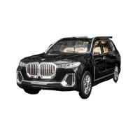 XGFFBAGB 1:24 Per X7 SUV Modello Veicoli Pressofusi Giocattolo In Lega Con Sei Porte Aperte Suono E Luci Auto Giocattoli Regali(Black,No box)