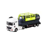 XGFFBAGB 1:30 Per La Città Camion Della Spazzatura Modello Di Auto Servizi Igienico-sanitari Pulizia Stradale Spazzatrice Veicoli Modello Di Auto Giocattoli Regali(White C,No box)