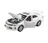 XGFFBAGB 1:32 Per Bambini Giocattoli In Metallo Tirare Indietro Ruote Lampeggianti Macchinari Pressofusi Modello Di Auto Regali Di Compleanno Di Natale(White,With box)