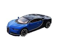 XGFFBAGB 1:32 Per Bugatti Chiron In Metallo, Giocattolo In Lega Pressofusa, Modello Di Auto Per Bambini, Giocattoli, Regalo(Blue,With box)