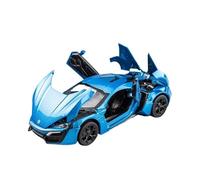 XGFFBAGB 1/32 Per LYKAN Hypersport In Lega Pressofusa Con Suono E Luce, Modello Di Auto Giocattolo Da Collezione, Regalo(Blue,No box)