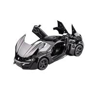 XGFFBAGB 1/32 Per LYKAN Hypersport In Lega Pressofusa Con Suono E Luce, Modello Di Auto Giocattolo Da Collezione, Regalo(Black,No box)