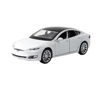 XGFFBAGB 1:32 Per Model S Modello In Lega Auto Sei Porte Aperte Luce Sonora Tirare Indietro Macchinina In Metallo(White B,No box)