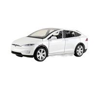 XGFFBAGB 1:32 Per Model S Modello In Lega Auto Sei Porte Aperte Luce Sonora Tirare Indietro Macchinina In Metallo(White A,No box)
