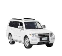 XGFFBAGB 1/32 Per Pajero V97 Modello Di Auto Pressofuso In Lega Veicoli Con Suono E Luce Sei Porte Aperte Regalo Giocattoli(White,No box)