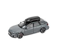 XGFFBAGB 1/32 Per RS6 Diecast Toy Car Model Sound & Light Porte Apribili Collezione Regalo(Gray B,With box)
