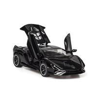 XGFFBAGB 1:32 Per SIAN Sports Car Diecast In Lega Di Metallo Modello Di Auto Suono Luce Tirare Indietro Collezione Giocattolo Regali(Black,No box)