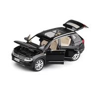 XGFFBAGB 1:32 Per Tiguan L Modello Lega Tirare Indietro Auto Apri Porta Giocattoli(Black,With box)