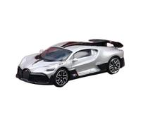 XGFFBAGB 1/64 Per Divo Chiron Modello Di Auto Giocattolo Ruote Libere Pressofuso In Lega Collezione Regalo(Silver,With box)