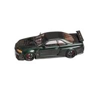 XGFFBAGB 1/64 Per Il Modello In Lega GT-R R34(Green,No box)