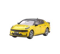 XGFFBAGB 1/64 Per La Serie Lynk & Co Collezione Di Modelli Di Auto In Lega Pressofusa Display Decorazioni Per La Casa Ornamenti In Metallo(Yellow C,No box)