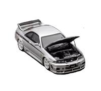 XGFFBAGB 1/64 Per R33 GT-R Modello Di Auto Giocattolo Pressofuso(Silver,No box)