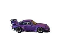 XGFFBAGB 1/64 Per RWB 993 Rotana GT Ala/doppia Ala Viola Modello Pressofuso(Purple A,No box)