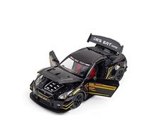 XGFFBAGB Modellini In Lega Pressofusi In Scala 1/24 Per GTR R35, Giocattoli Da Tirare Indietro, Regali Per Auto(Black,No box)