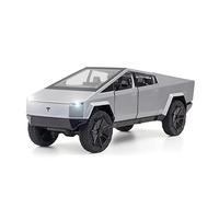 XGFFBAGB Modello Di Auto Pressofusa In Scala 1/24 Per Cybertruck, Giocattolo Con Carrozzeria In Lega Metallica, Suono E Luce A Scomparsa, Veicoli Fuoristrada In Regalo(Silver,No box)