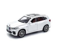 XGFFBAGB Per BmX5 1:24 Scala City Suv Modello In Metallo Con Luci E Suoni Auto Pressofusa Tirare Indietro Collezione Di Giocattoli In Lega(White,With box)