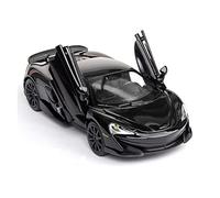 XGFFBAGB Per McLaren 600lt Style 1/32 Scala Modello Di Auto In Metallo 3 Porte Apribili Lega Da Collezione(Black,No box)