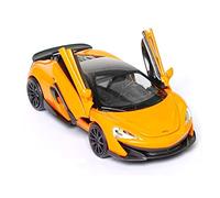 XGFFBAGB Per McLaren 600lt Style 1/32 Scala Modello Di Auto In Metallo 3 Porte Apribili Lega Da Collezione(Yellow,With box)