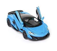 XGFFBAGB Per McLaren 600lt Style 1/32 Scala Modello Di Auto In Metallo 3 Porte Apribili Lega Da Collezione(Blue,No box)