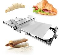 XGHDPBM Sfogliatrice elettrica for Pasta, Macchina for stendere la Pasta Pieghevole, Rullo for Pasta in Acciaio Inossidabile con Spessore Regolabile da 2 a 30 mm, for Uso Domestico, panetteria, Pizza