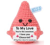 XgiftCreat Regalo per la sua ragazza, San Valentino, con scritta in inglese "To My Love", simpatico cioccolato all'uncinetto, per moglie, donna, fidanzata, coppia, San Valentino, compleanno
