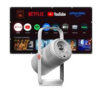 XGIMI Vibe One con schermo 80" Proiettore Portatile, 1080p con Ingresso 4K | Netflix, Audio JBL, Bluetooth, Wi-Fi, Supporto 160°, Autofocus e Correzione Trapezoidale, 220 Lumen ISO