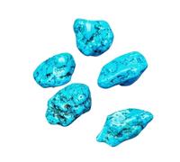 XGINERFEX 1 Pietra Blu da 60-100 g con venature Nere Blu-Verdi Vivaci, Grezza Gemstone Stone