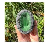 XGINERFEX 100-150 g 1 Pezzo di Uova geode Verdi Fai da Te Gemstone Stone
