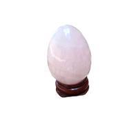 XGINERFEX 150-200 g Uova di Quarzo Rosa intagliate a Mano for la Decorazione d'interni Pasqua Gemstone Stone