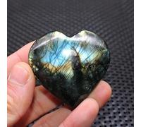 XGINERFEX 1pc Heart Shape Rose Quartz Crystal Stone Crafts Home Decor Gifts Labradorite Crystals (Color : 30x30mm, Size 1pcs) Gemstone Stone